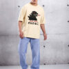 TOKYA JAPAN BEIGE OVERSIZED T-SHIRT BY OVERHEAT