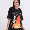 Black Oversized t-shirt for women by Overheat